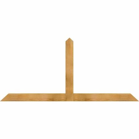 Ekena Millwork Portland Rough Sawn Timber Gable Bracket, Western Red Cedar, 72"W x 33"H x 2"D x 4"F, 11/12 Pitch GBW072X33X0204POR00RWR